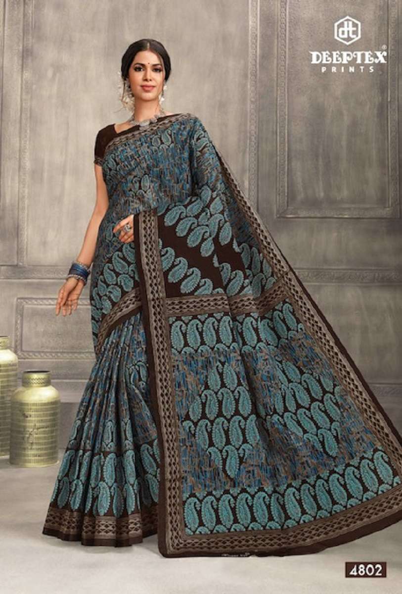 Deeptex Mother India Vol 48 Regular Printed Cotton Sarees Wholesale catalog