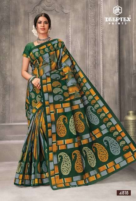 Deeptex Mother India Vol 48 Regular Printed Cotton Sarees Wholesale catalog