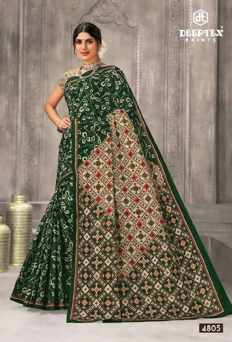 Deeptex Mother India Vol 48 Regular Printed Cotton Sarees Wholesale catalog