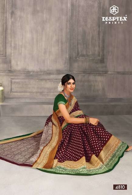 Deeptex Mother India Vol 48 Regular Printed Cotton Sarees Wholesale catalog
