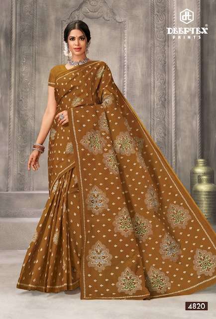 Deeptex Mother India Vol 48 Regular Printed Cotton Sarees Wholesale catalog
