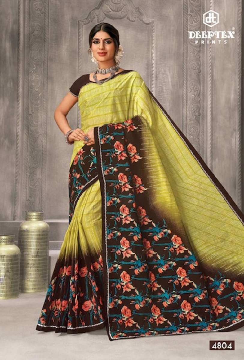 Deeptex Mother India Vol 48 Regular Printed Cotton Sarees Wholesale catalog