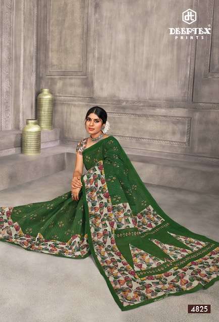 Deeptex Mother India Vol 48 Regular Printed Cotton Sarees Wholesale catalog