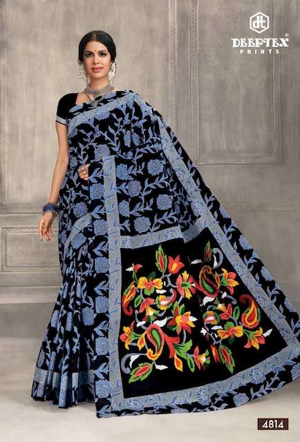 Deeptex Mother India Vol 48 Regular Printed Cotton Sarees Wholesale catalog