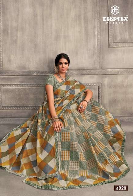 Deeptex Mother India Vol 48 Regular Printed Cotton Sarees Wholesale catalog