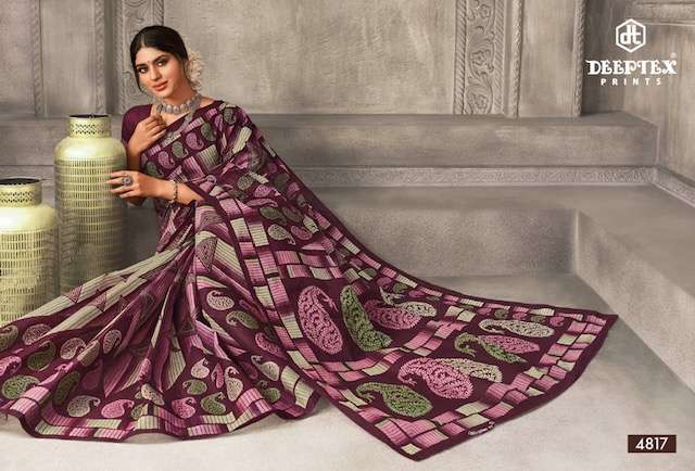 Deeptex Mother India Vol 48 Regular Printed Cotton Sarees Wholesale catalog