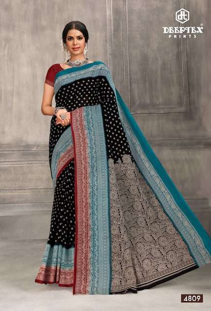 Deeptex Mother India Vol 48 Regular Printed Cotton Sarees Wholesale catalog