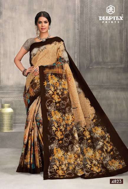 Deeptex Mother India Vol 48 Regular Printed Cotton Sarees Wholesale catalog