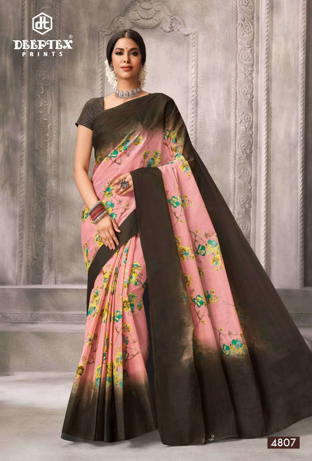 Deeptex Mother India Vol 48 Regular Printed Cotton Sarees Wholesale catalog