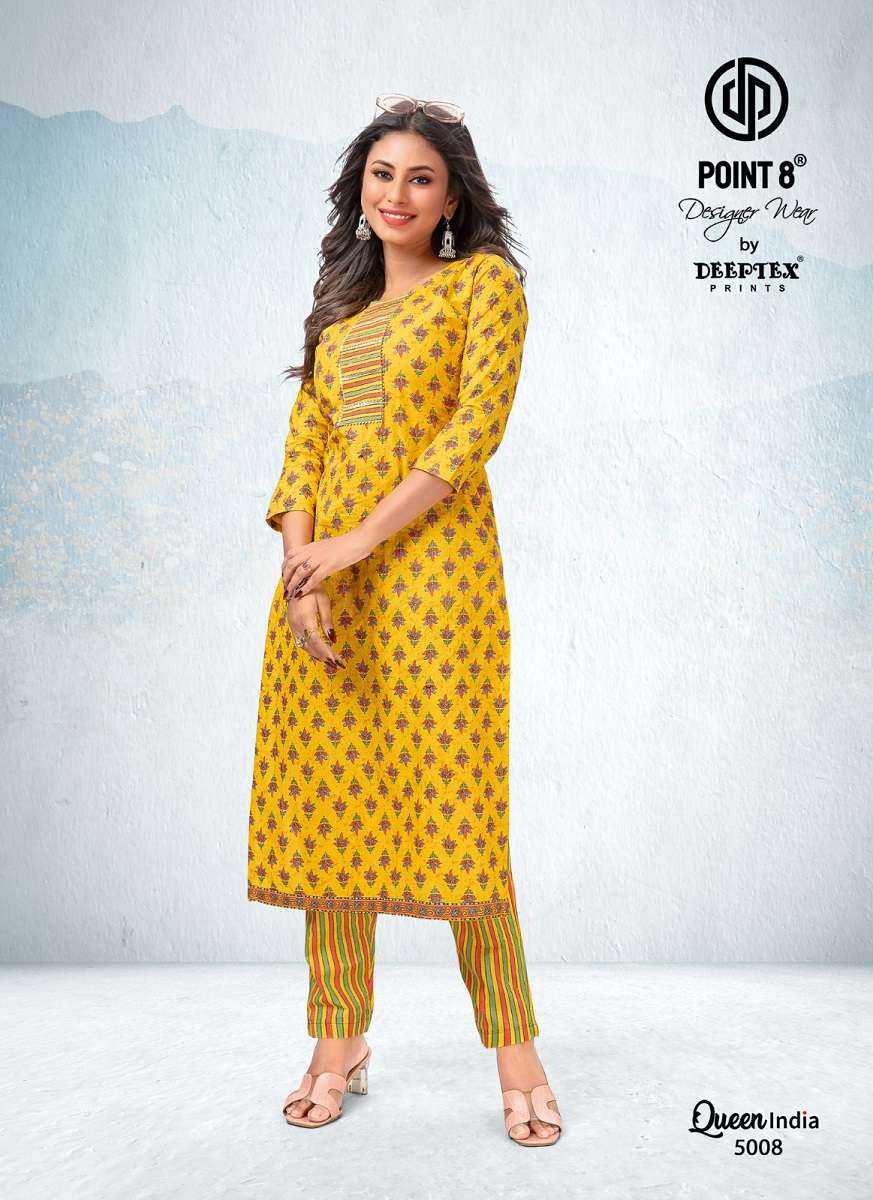 Deeptex Queen India Vol-5 – Kurti With Pant Wholesale catalog