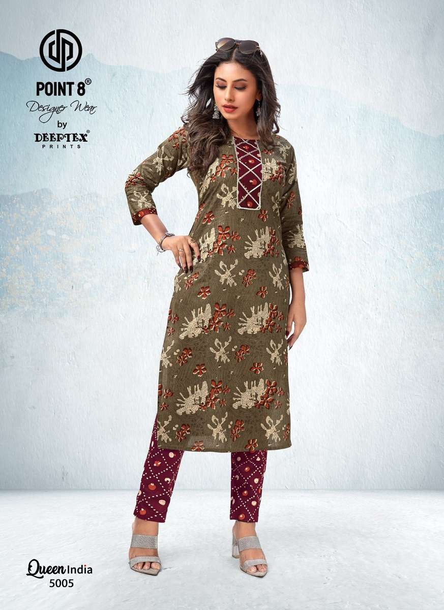 Deeptex Queen India Vol-5 – Kurti With Pant Wholesale catalog