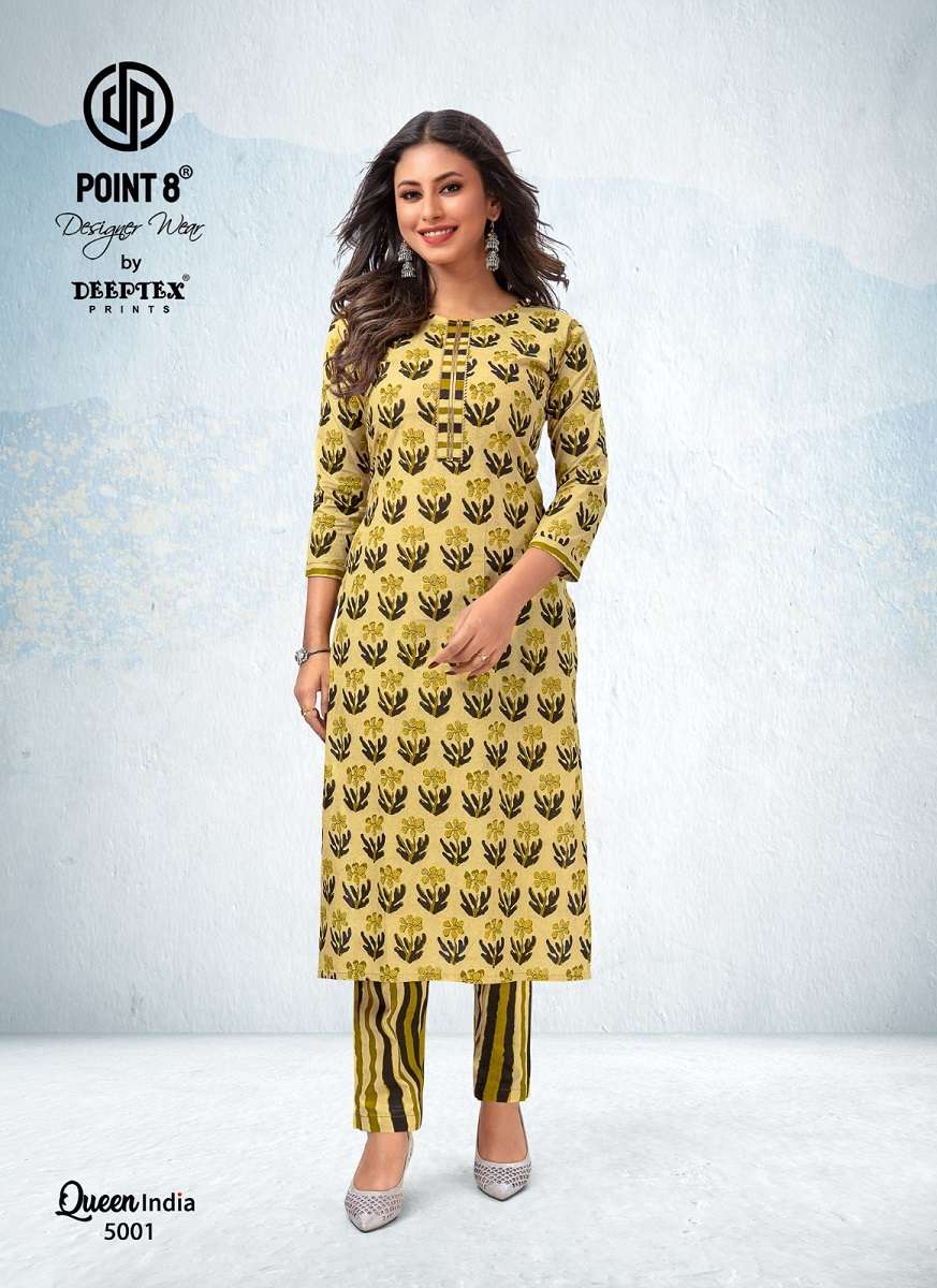 Deeptex Queen India Vol-5 – Kurti With Pant Wholesale catalog