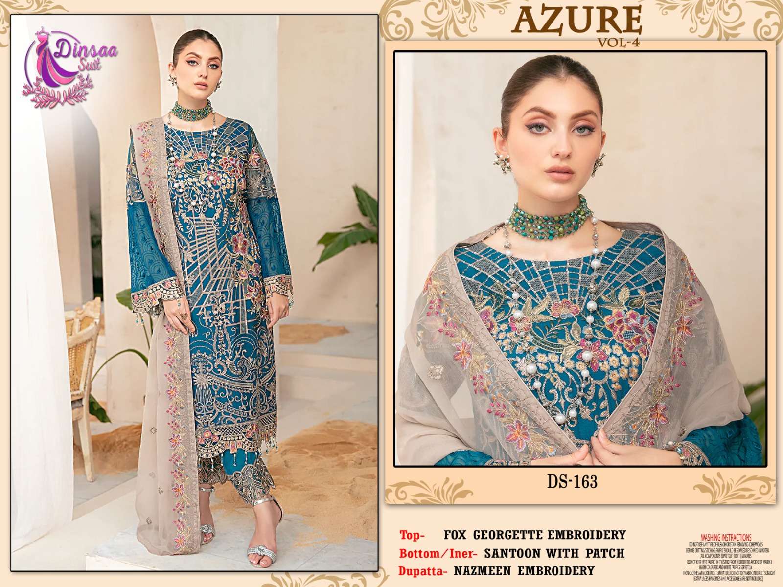 Dinsaa Azure Vol 4 Exclusive Pakistani Suit Wholesale catalog