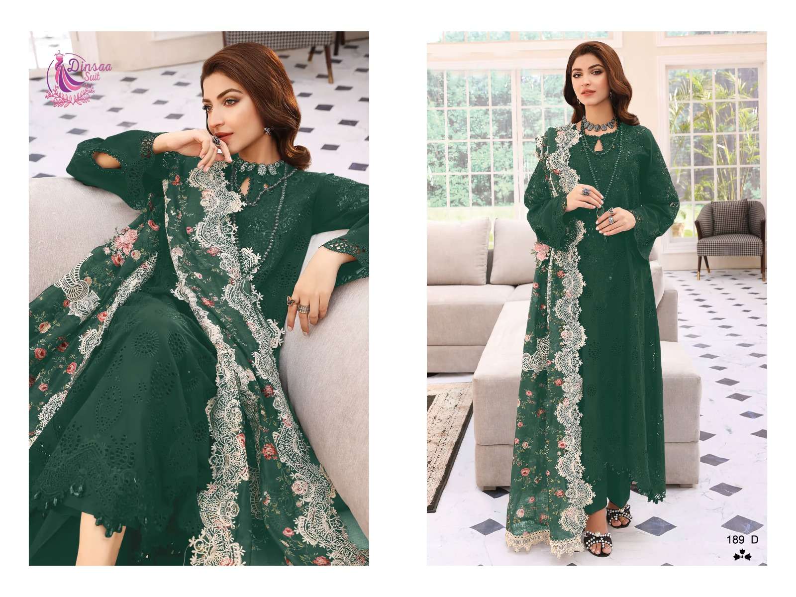 Dinsaa Elaf Colour Vol 1 Designer Pakistani Suits Wholesale catalog