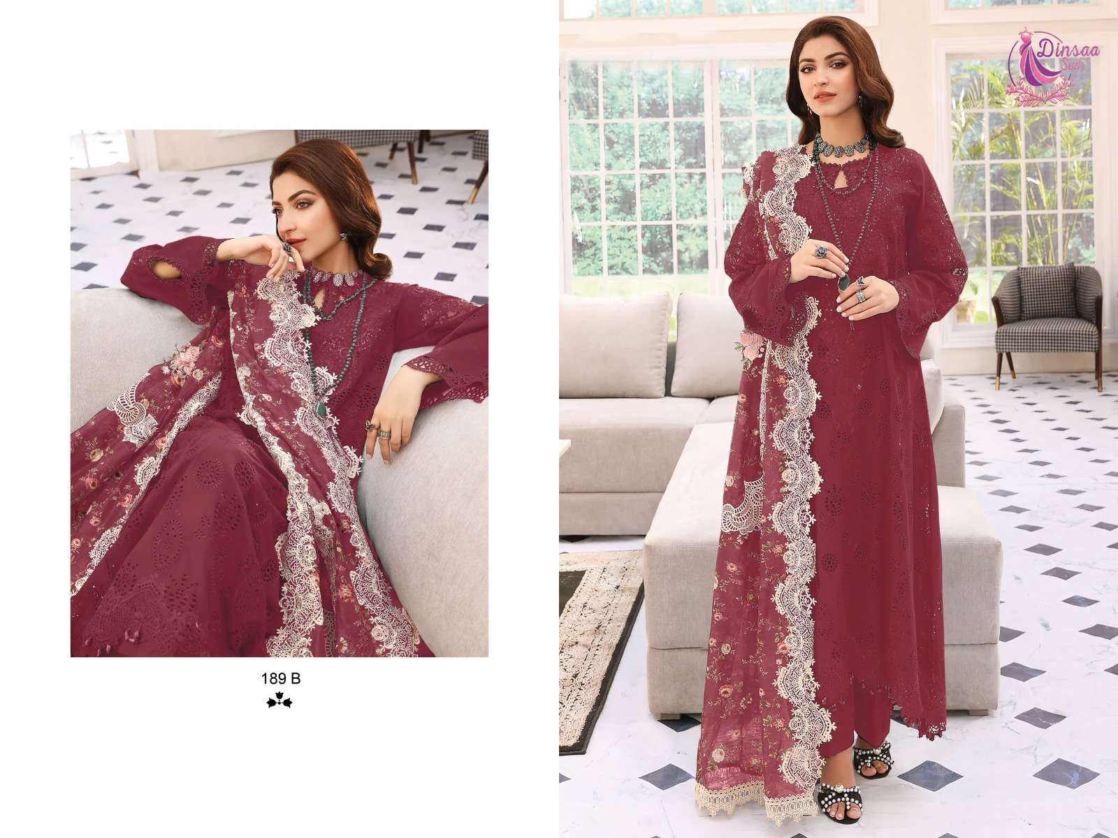 Dinsaa Elaf Colour Vol 1 Designer Pakistani Suits Wholesale catalog