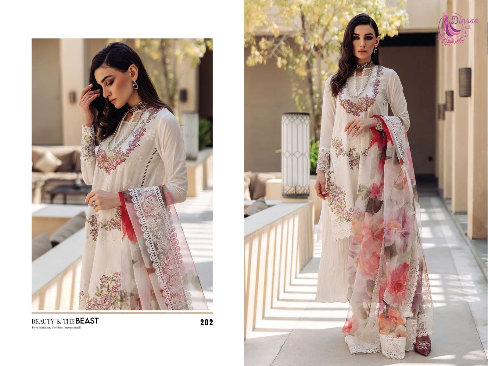 Dinsaa Maria B Vol 2 Designer Cotton Pakistani Suits Wholesale catalog