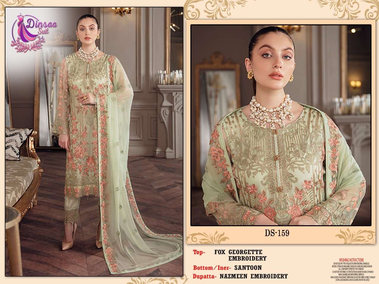 Dinsaa Rangoon Vol 1 Nx Designer Pakistani Suit Wholesale catalog