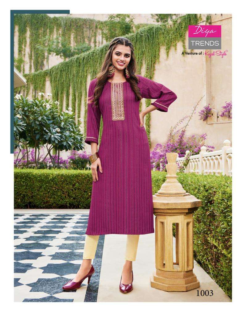 Diya Trends Eternal Vol 1 Kurti Wholesale catalog