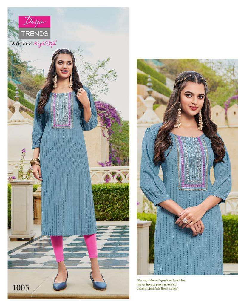 Diya Trends Eternal Vol 1 Kurti Wholesale catalog
