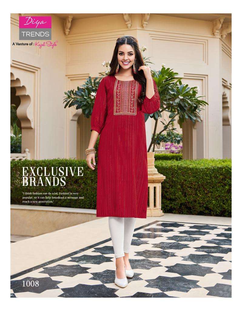 Diya Trends Eternal Vol 1 Kurti Wholesale catalog