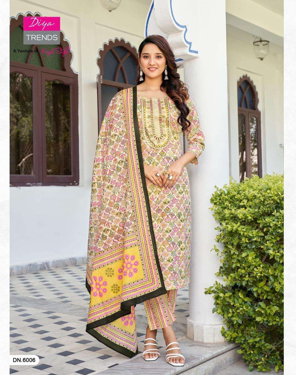 DIYA TRENDS ODHANI VOL.6 Kurti Wholesale catalog