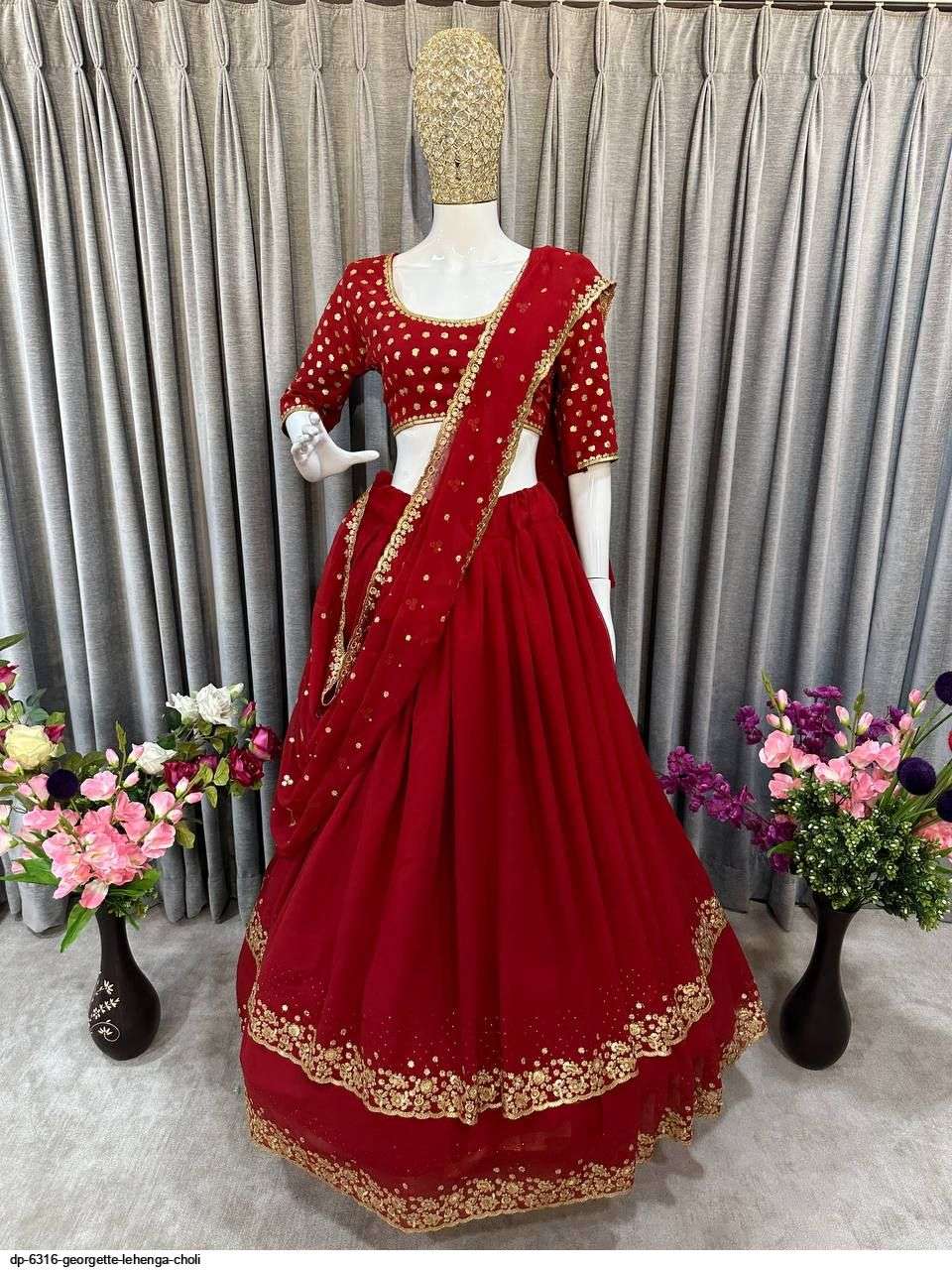 DP 6316 GEORGETTE LEHENGA CHOLI Wholesale catalog