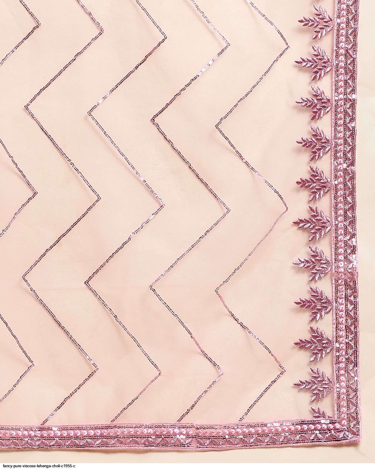FANCY PURE VISCOSE PINK LEHENGA CHOLI C1955 C Wholesale catalog