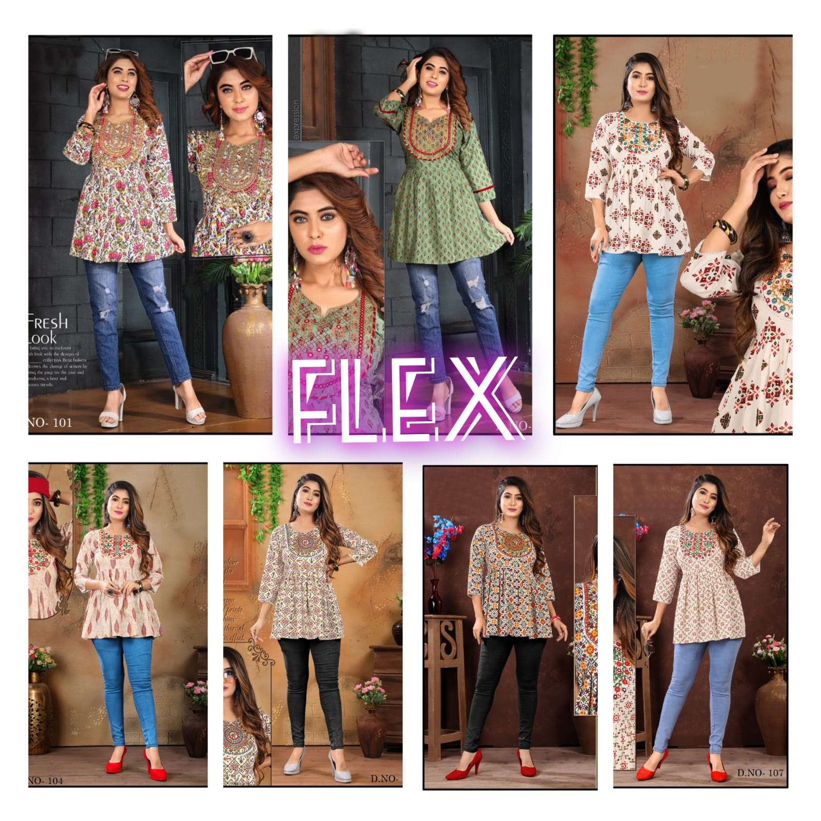 FF Flex Cotton Kurti Wholesale catalog
