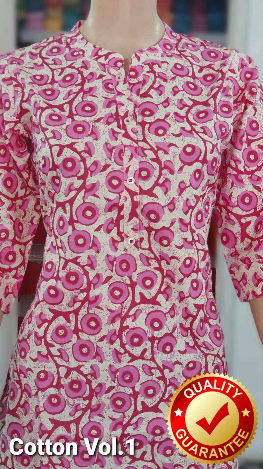 FF Veda Cotton Vol.1 Kurti Wholesale catalog