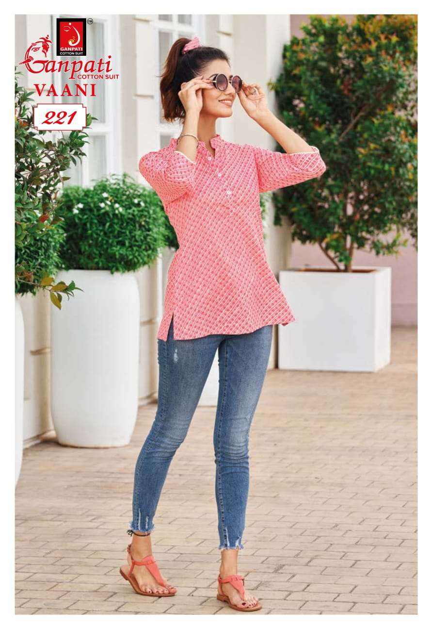 Ganpati Cotton Top Kurti Wholesale catalog