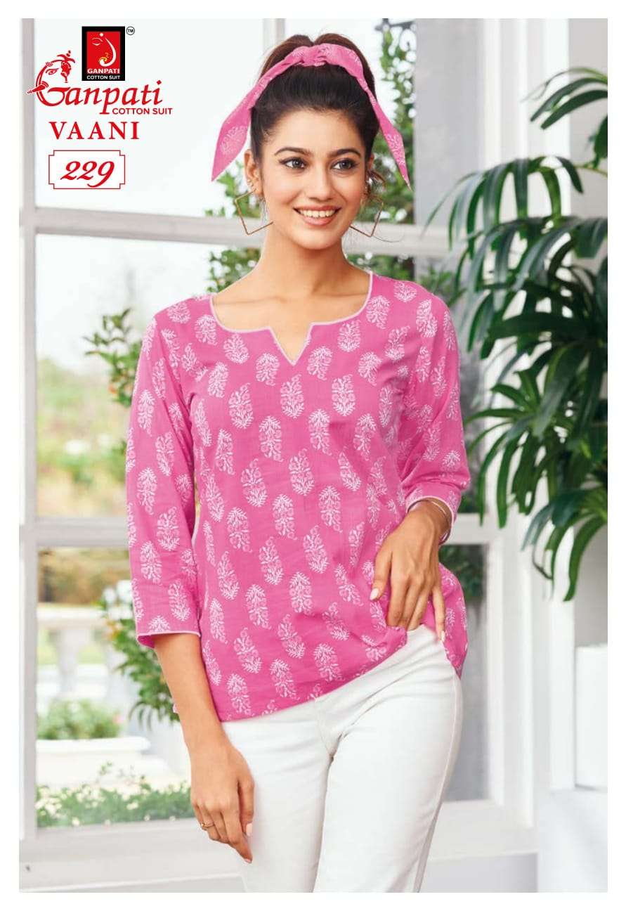Ganpati Cotton Top Kurti Wholesale catalog