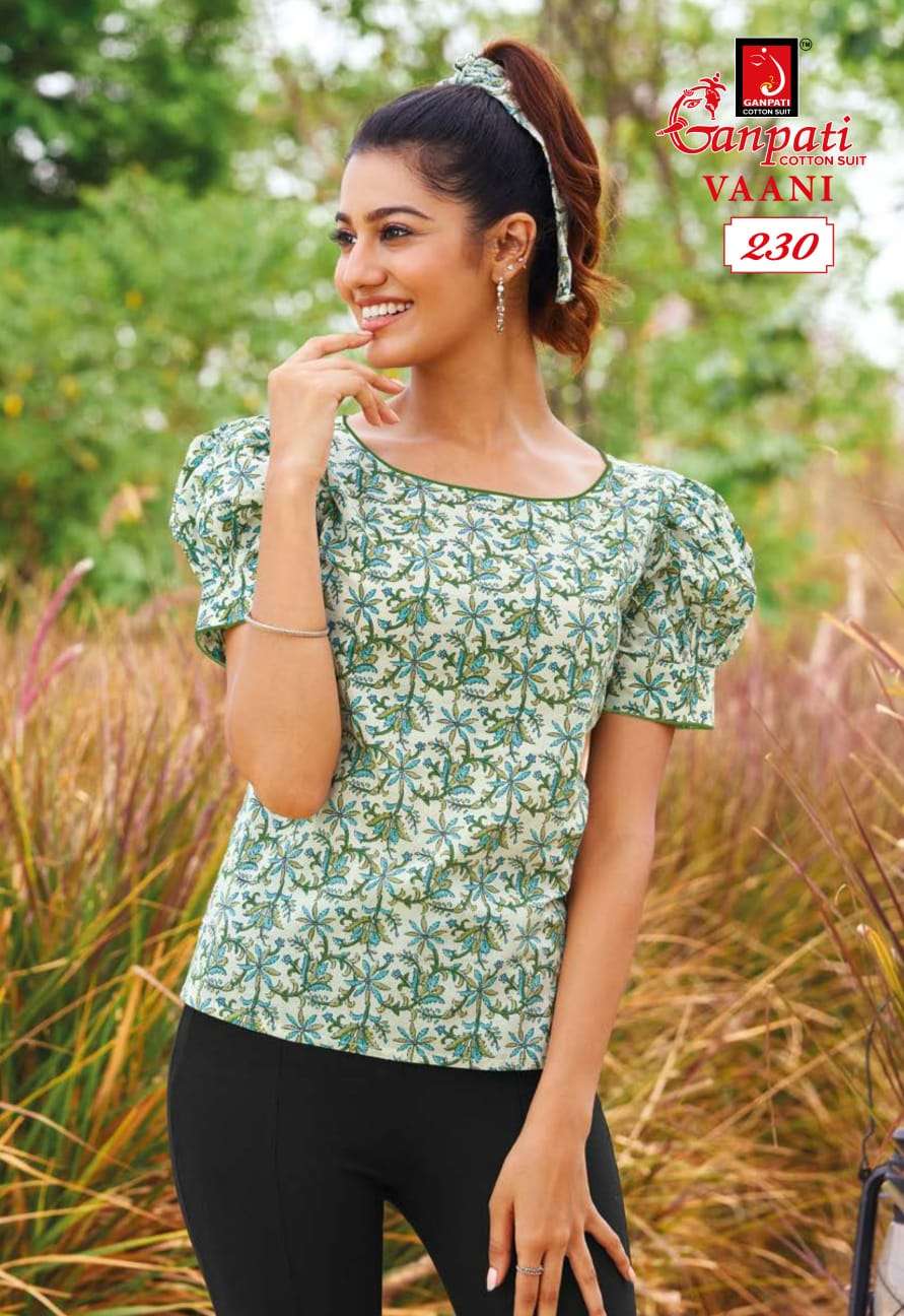Ganpati Cotton Top Kurti Wholesale catalog