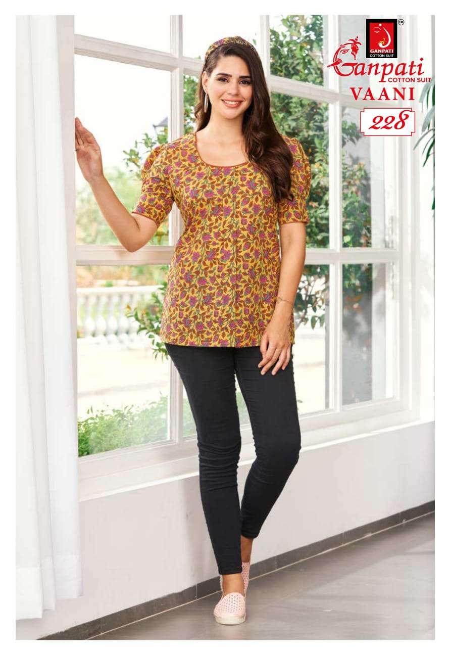 Ganpati Cotton Top Kurti Wholesale catalog