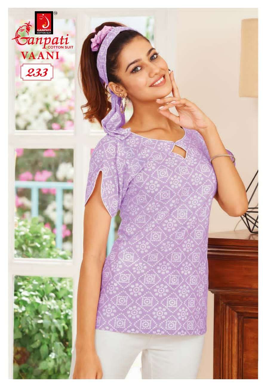 Ganpati Cotton Top Kurti Wholesale catalog