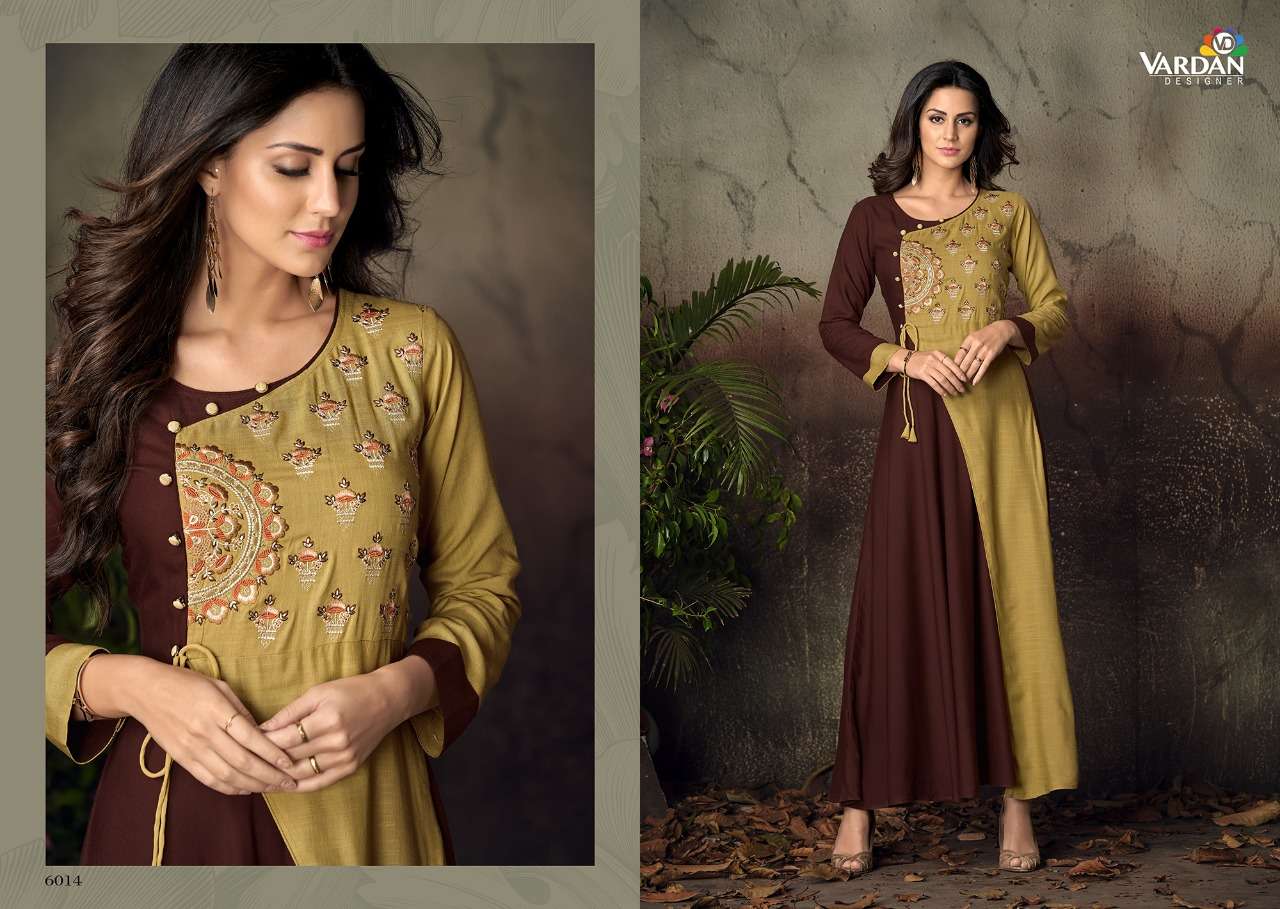Gulnaz Vol - 2 14KG Heavy Riyon Long Kurti Wholesale catalog
