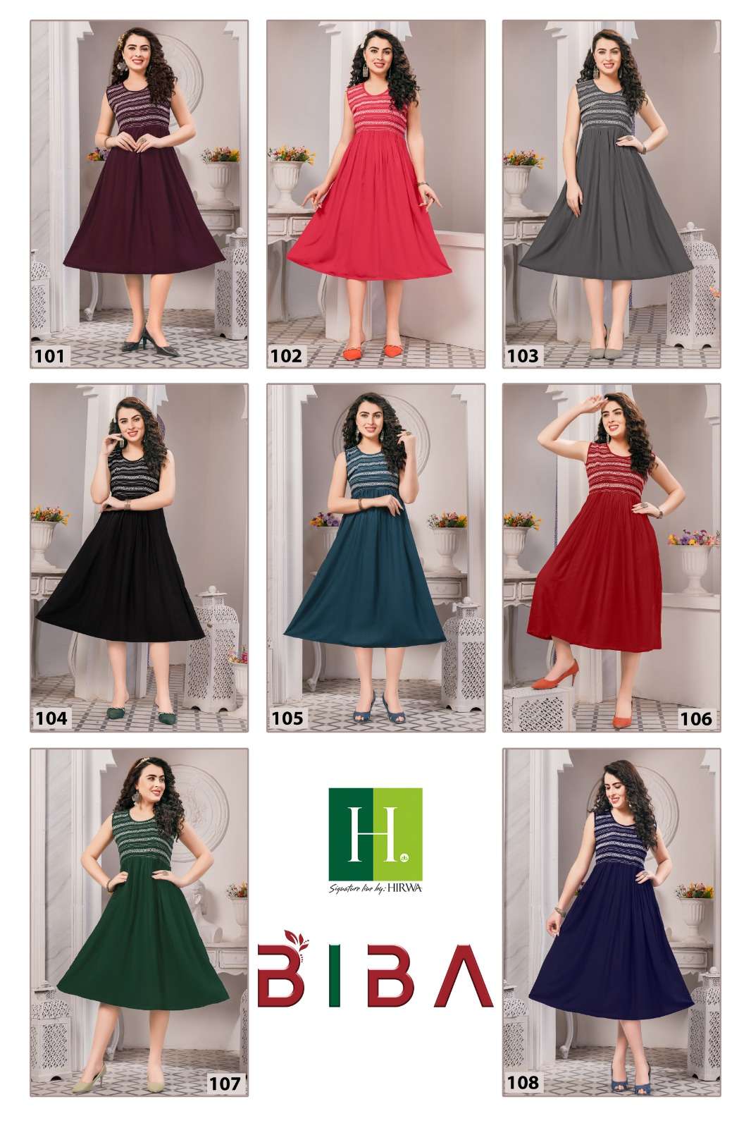 HIRWA BIBA Top Kurti Wholesale catalog