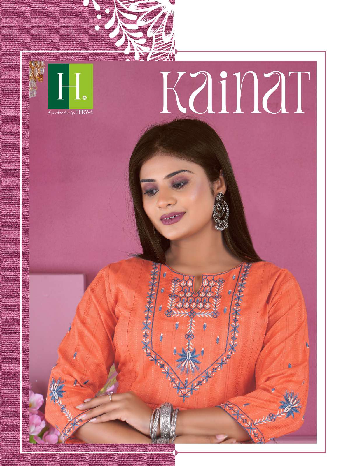 HIRWA KAINAT Naira Cut Kurti Wholesale catalog