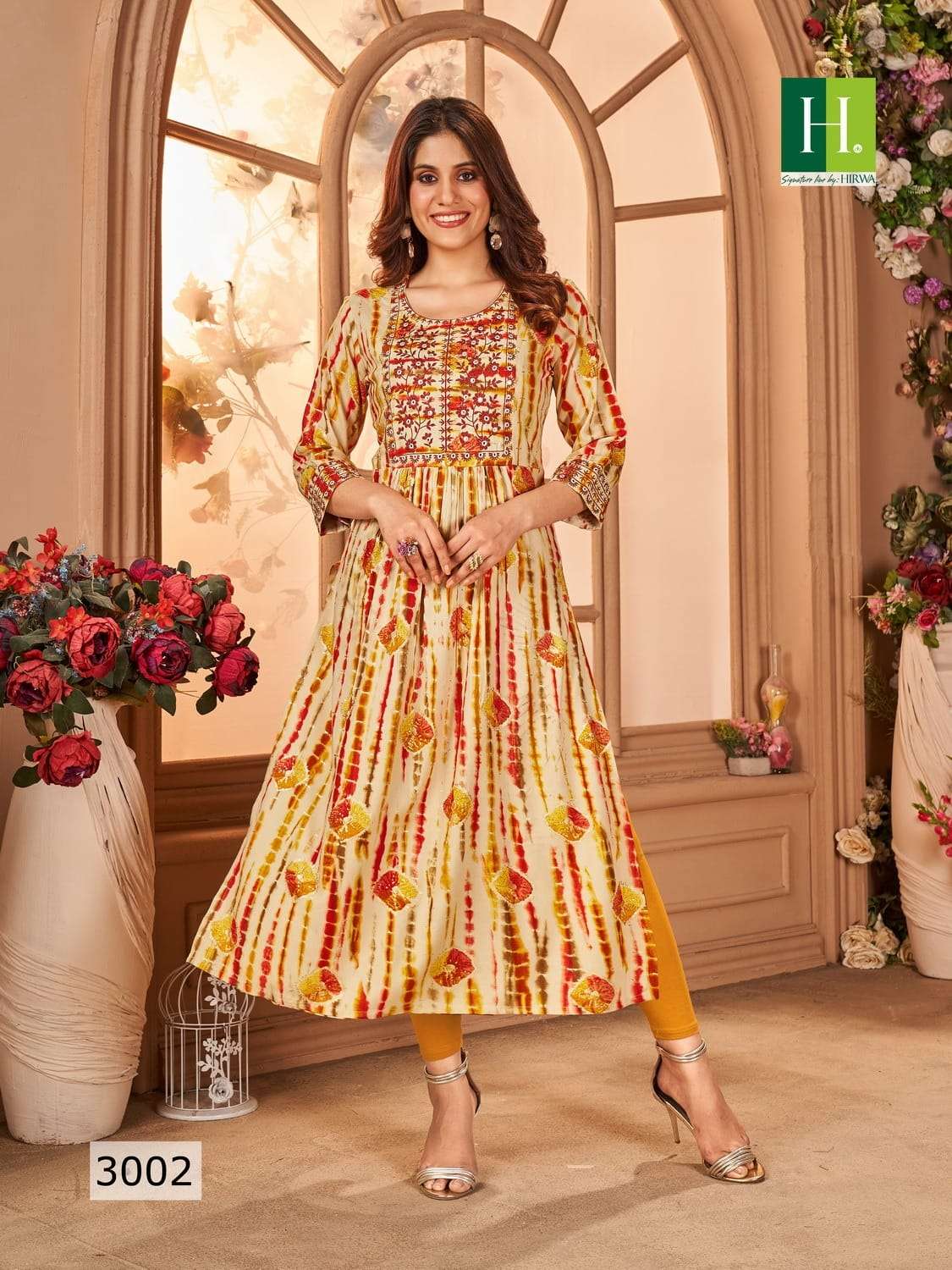 HIRWA SHIBORI Vol-3 Kurti Wholesale catalog