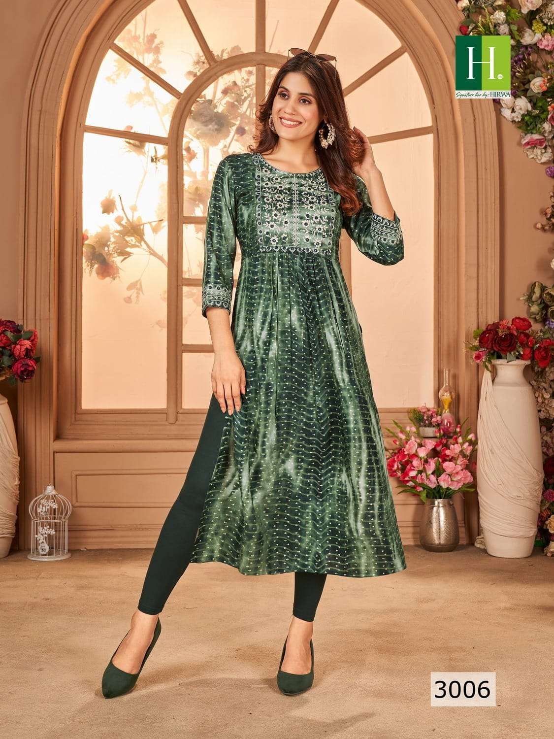 HIRWA SHIBORI Vol-3 Kurti Wholesale catalog