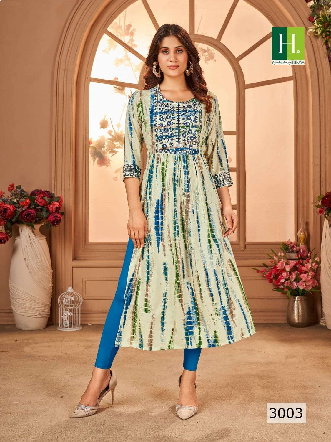 HIRWA SHIBORI Vol-3 Kurti Wholesale catalog
