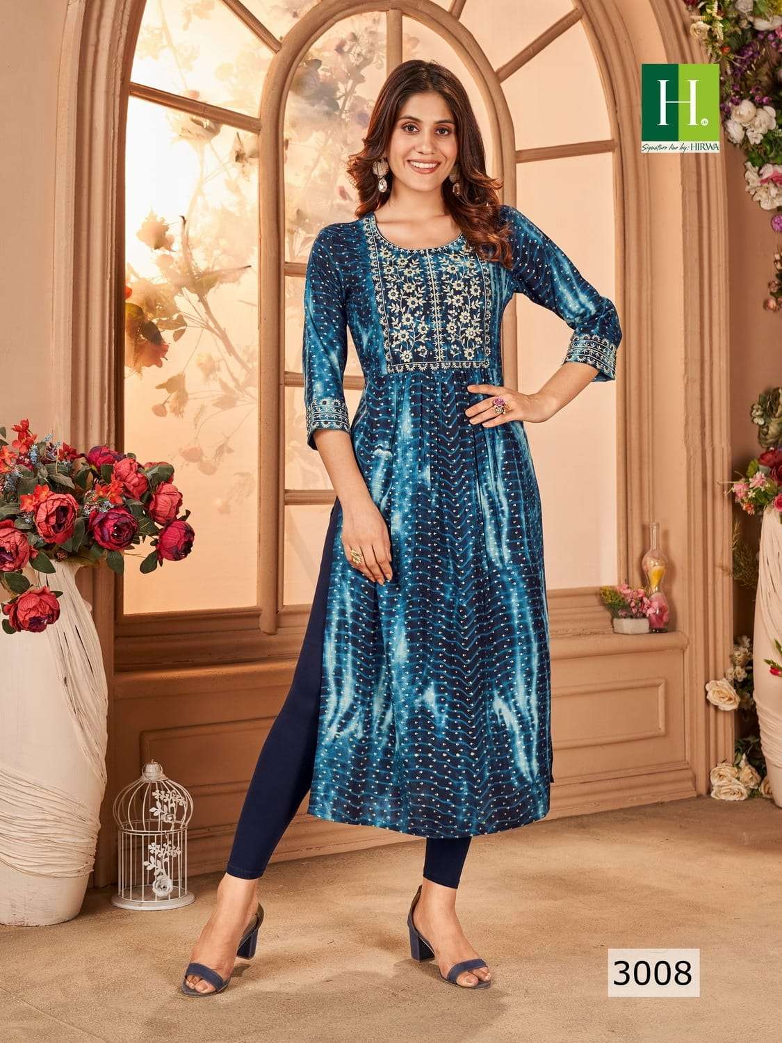 HIRWA SHIBORI Vol-3 Kurti Wholesale catalog