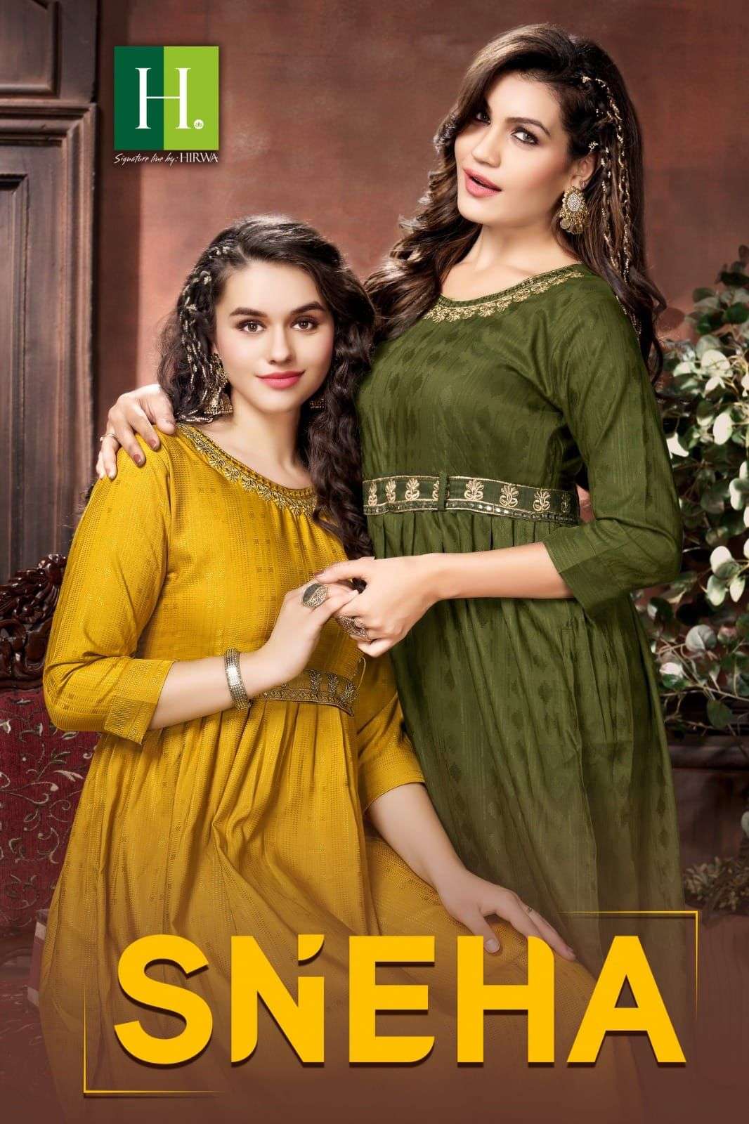 HIRWA Sneha RAYON  Kurti Wholesale catalog