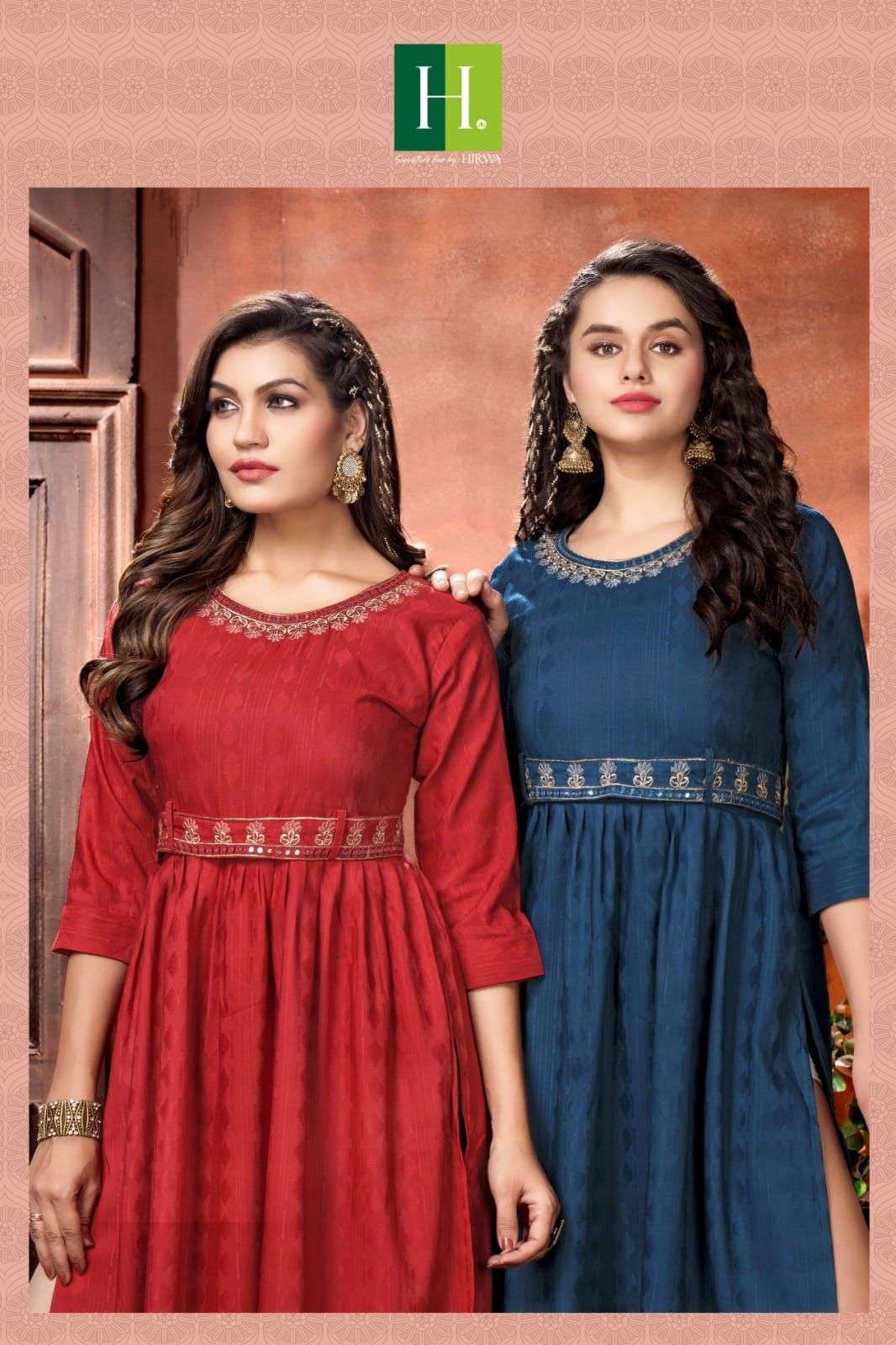 HIRWA Sneha RAYON  Kurti Wholesale catalog