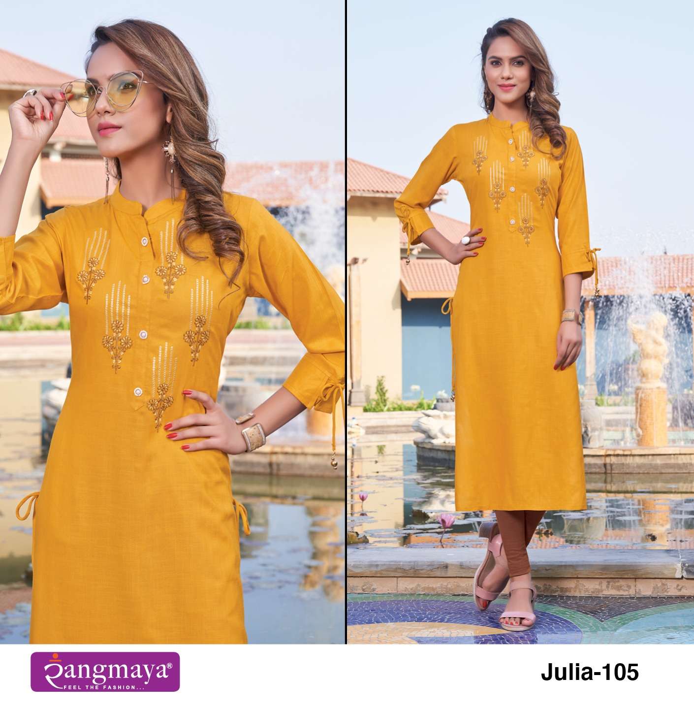 JULIA Rayon Slub Kurti Wholesale catalog
