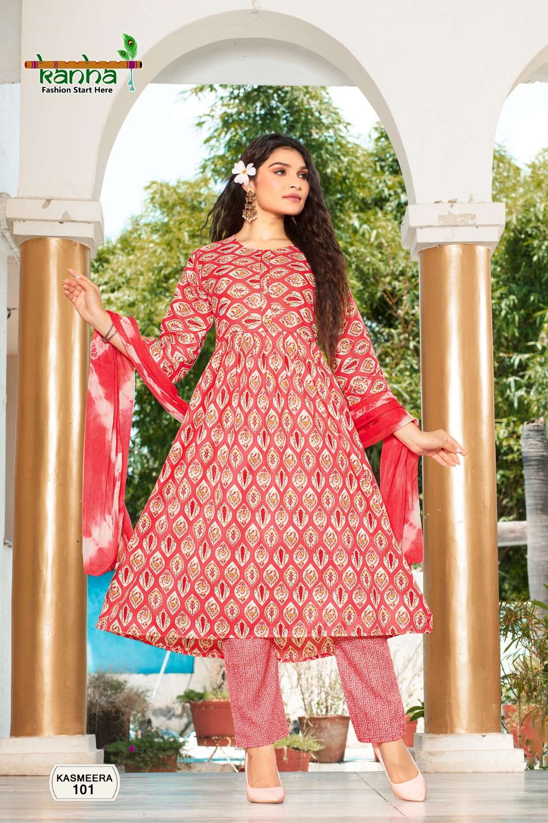 Kanha KASMEERA NAYERA CUT Kurti Wholesale catalog