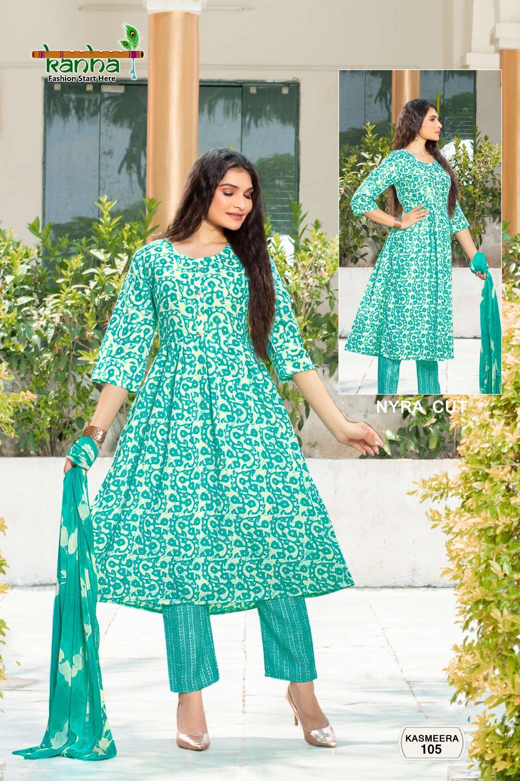 Kanha KASMEERA NAYERA CUT Kurti Wholesale catalog