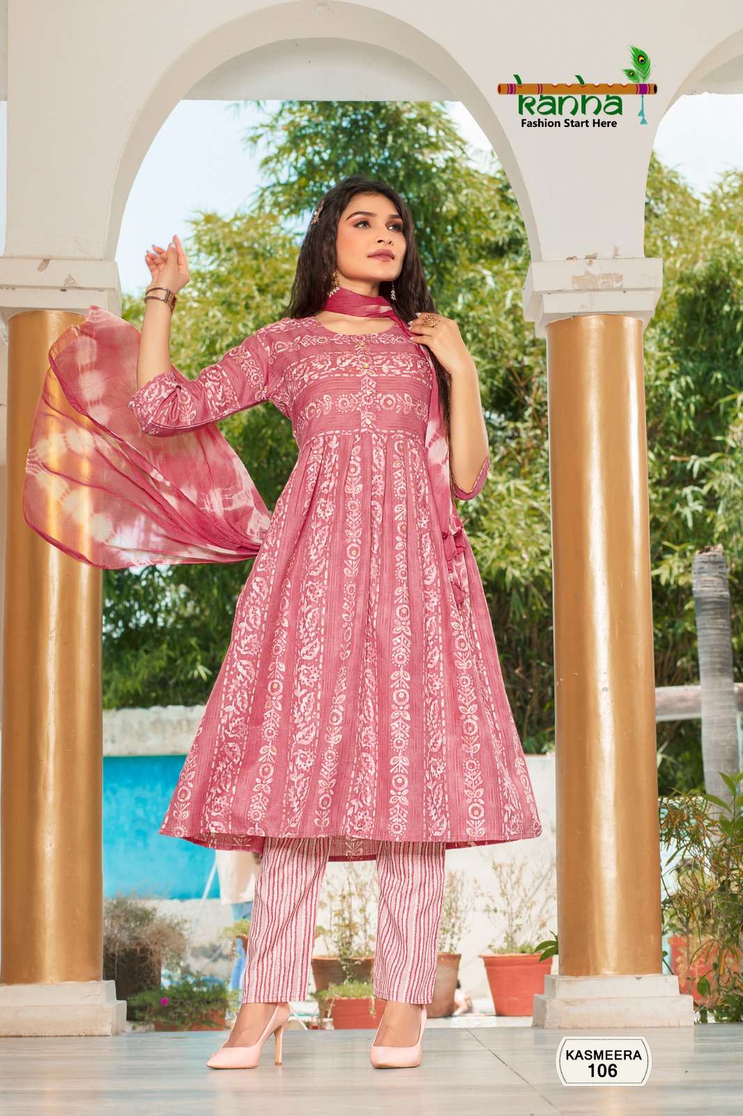 Kanha KASMEERA NAYERA CUT Kurti Wholesale catalog