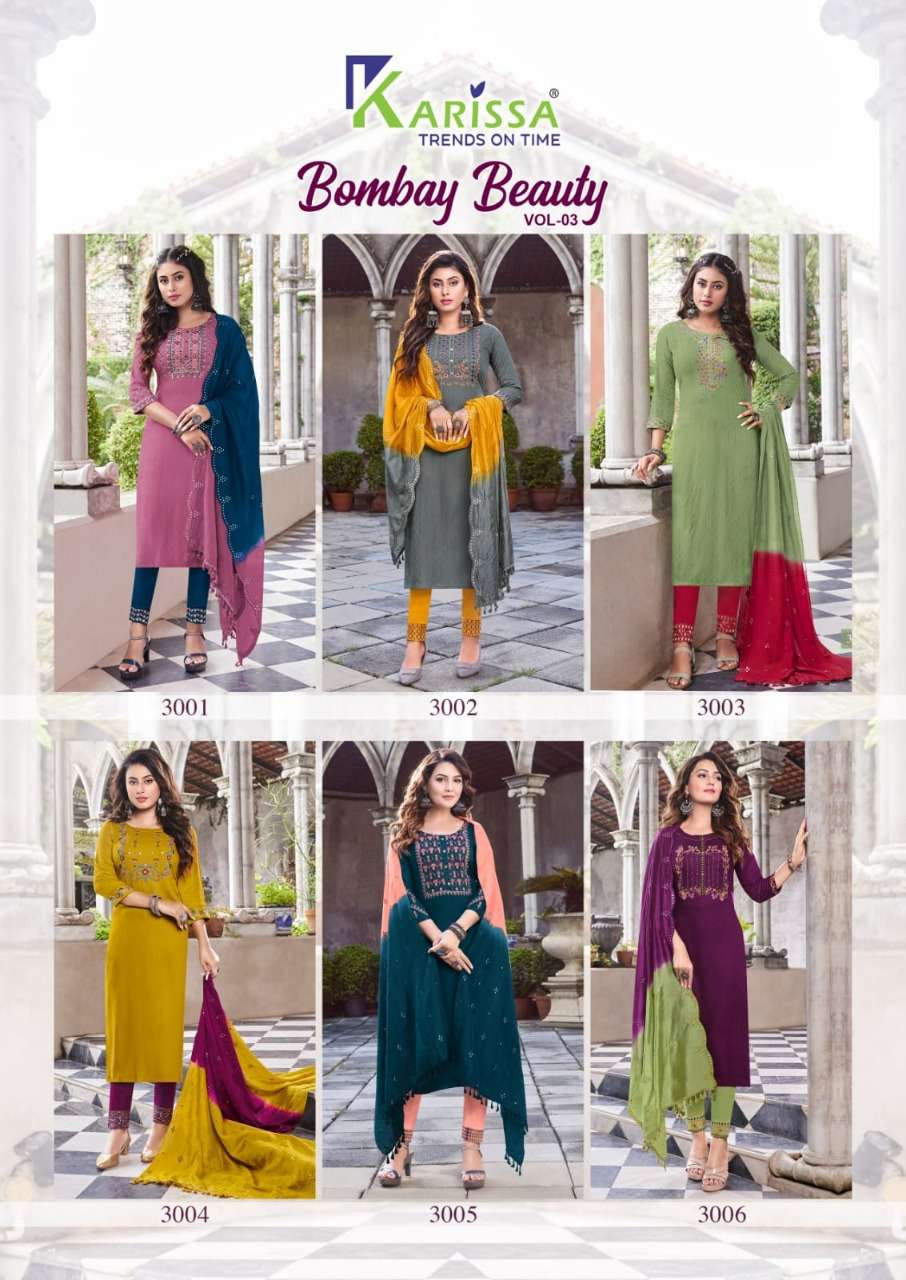 KARISSA Bombay beauty vol 3 Kurti Wholesale catalog