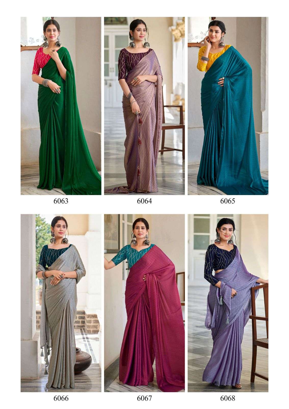 Kashvi Mirai 6063 Fancy Soft Satin Saree Wholesale catalog