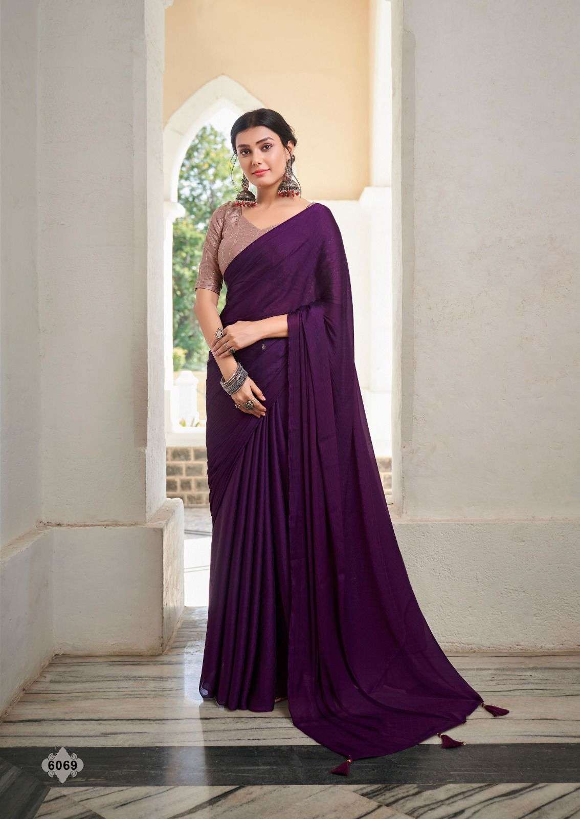Kashvi Mirai 6063 Fancy Soft Satin Saree Wholesale catalog